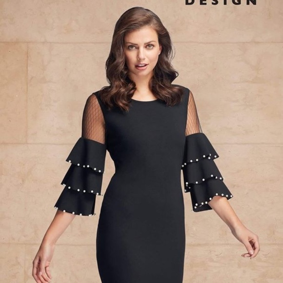 frank lyman black dress